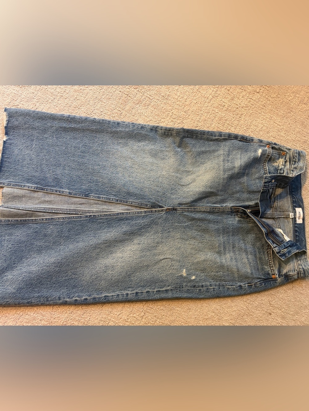 Classic Light Wash Denim Jeans